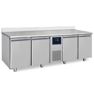 Tavolo freezer a 4 porte GN 1/1 con alzatina, -10°/-20°C - WiFi