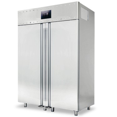 Congelatore da 1400 litri in inox GN 2/1, -10°/-22°C, isolamento 85 mm - WiFi