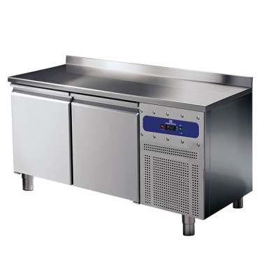 Tavolo freezer 2 porte GN 1/1 con alzatina, -10°/-20°C