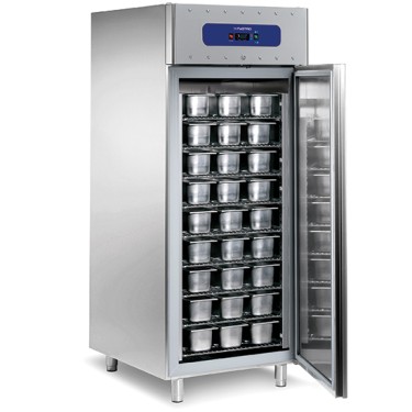 Congelatore professionale per 54 bacinelle gelato, -10°/-30°C