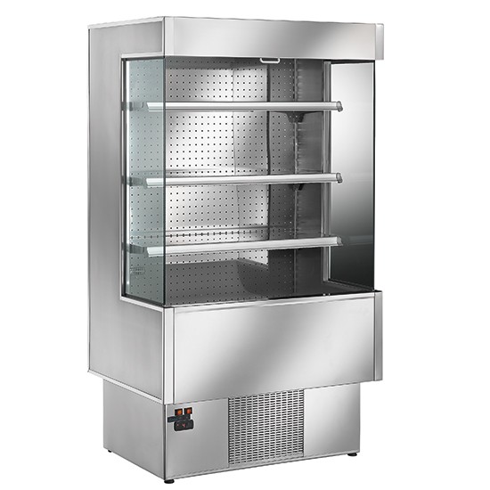 Refrigerated wall cabinet Silver Stainless steel for dairy products