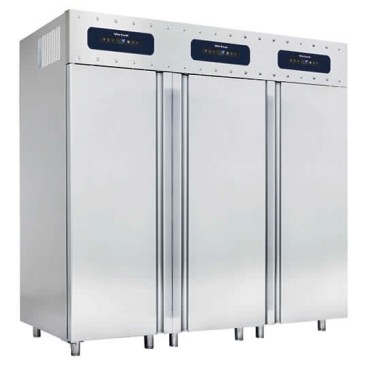 Congelatore da 700+1400 litri in inox 3 porte, GN 2/1, -10°/-22°C