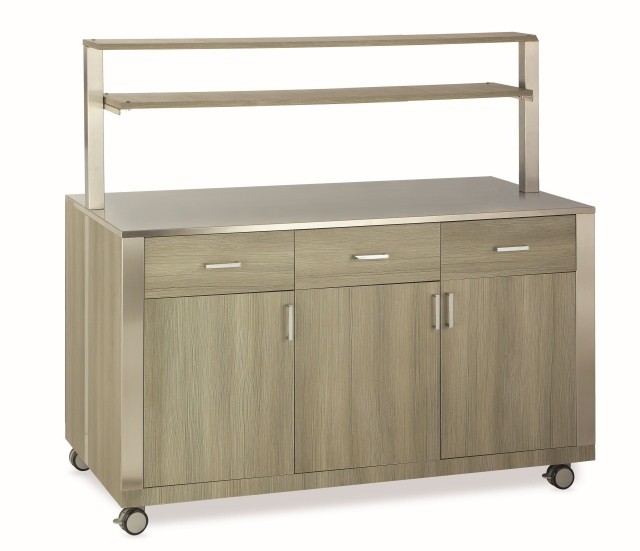 ATHENA SAL AL - Neutral module with upper shelves and drawers