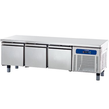 base freezer con 3 cassetti 1/1 per apparecchiature di cottura, l=1800 mm