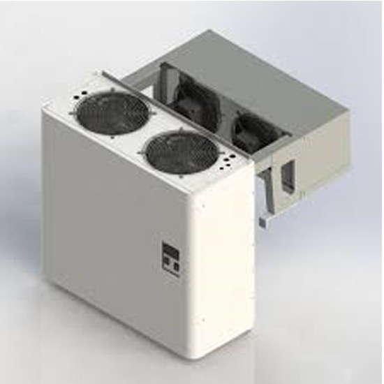 Straddle monoblock cooling unit for freezing rooms 80mm panel thickness